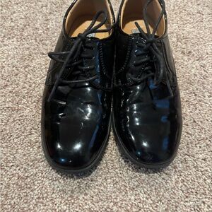 Tip Top Kids Shiny Black Dress Shoes